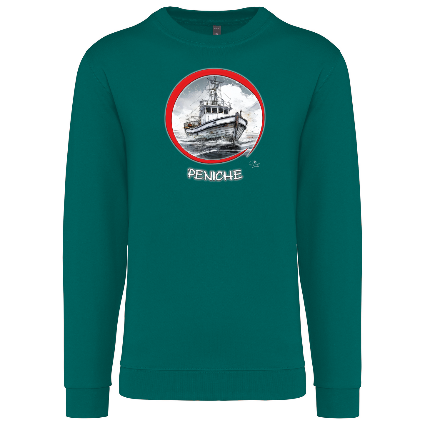Sweatshirt Kariban sem Capuz Traineira Peniche