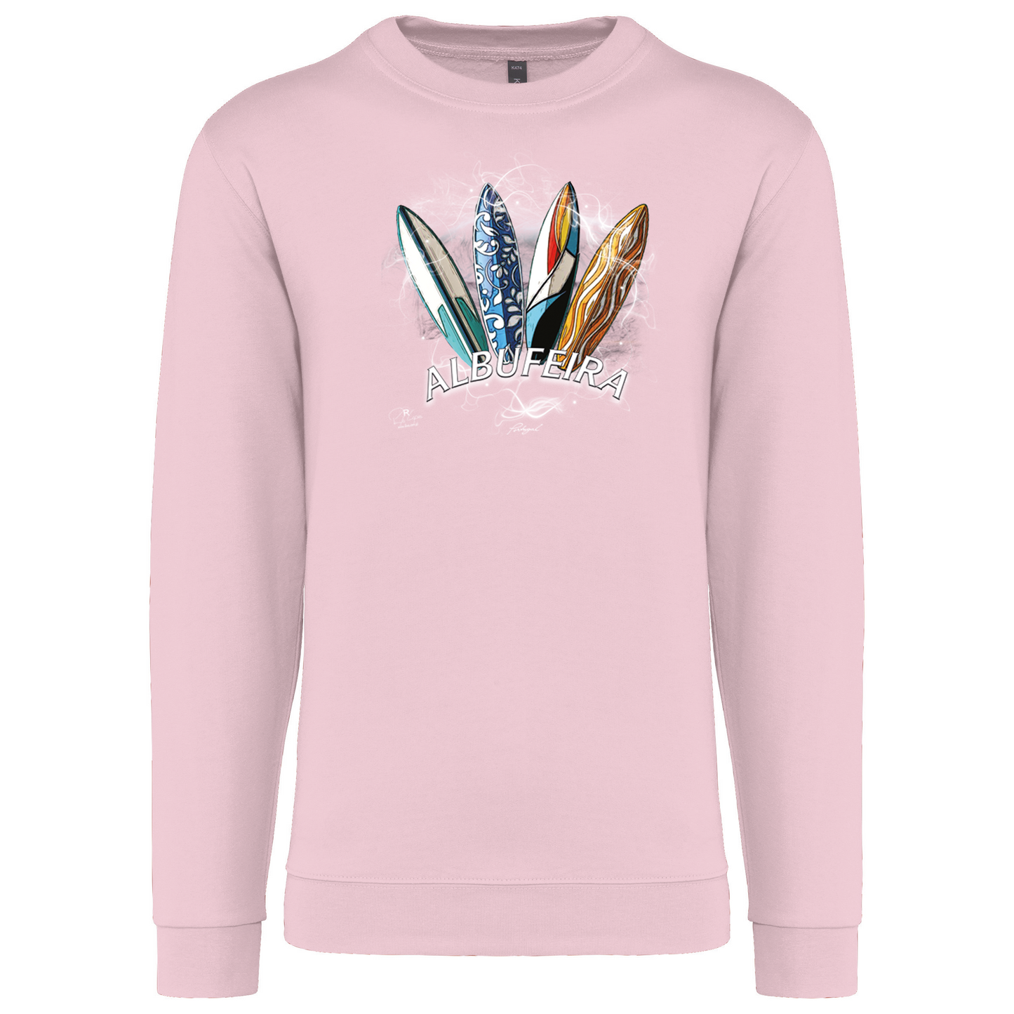 Sweatshirt Kariban sem Capuz Surfboards Albufeira
