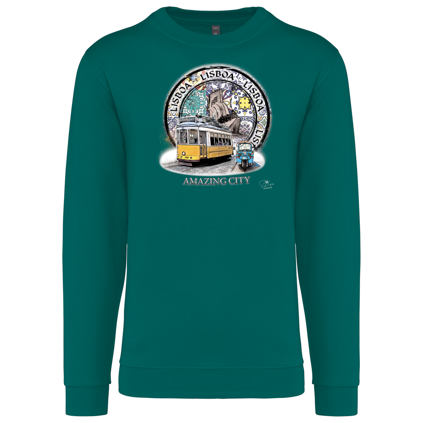 Sweatshirt Kariban sem Capuz Amazing City Lisboa