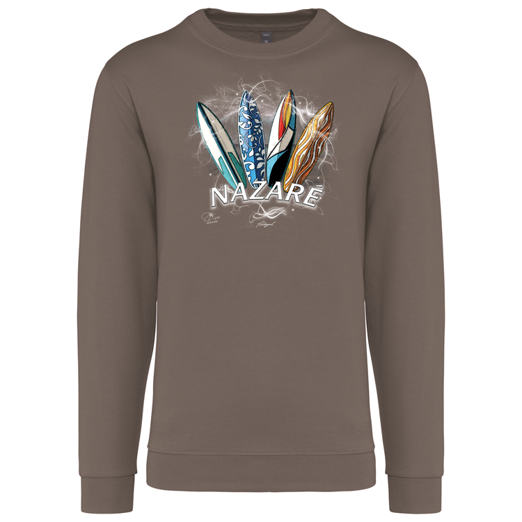 Sweatshirt Kariban sem Capuz Surfboards Nazaré