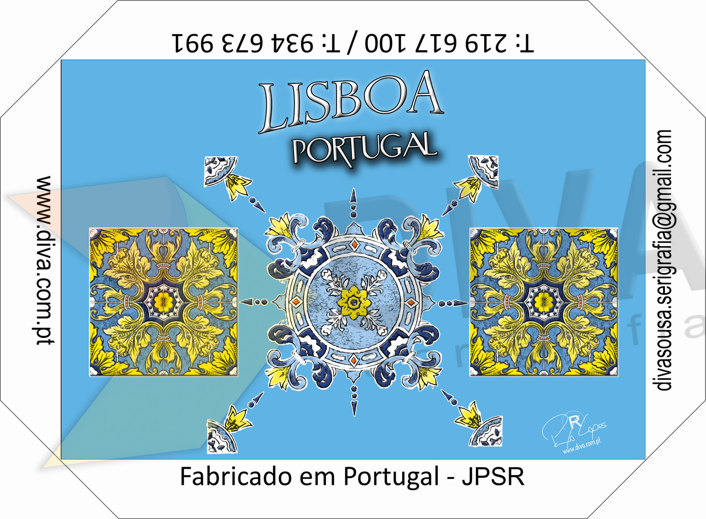 Magnético Trilogia Azulejo Lisboa