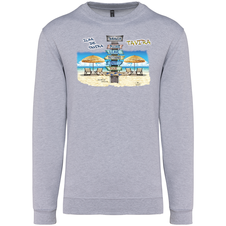 Sweatshirt Kariban sem Capuz Pegadas Tavira