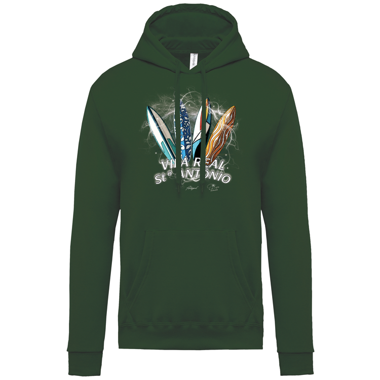 Sweatshirt Kariban com Capuz Surfboards Vila Real Stº António