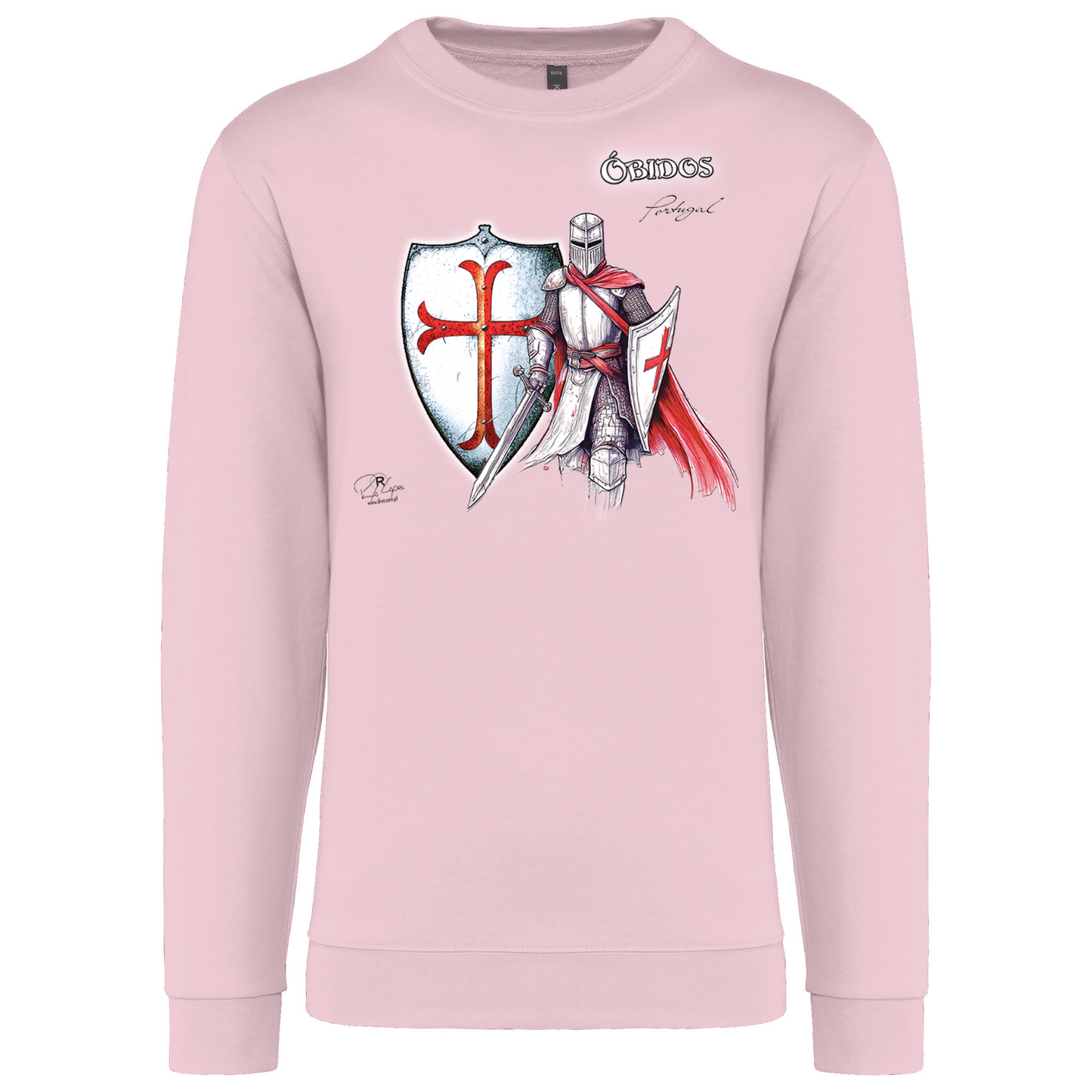 Sweatshirt Kariban sem Capuz Templário Óbidos