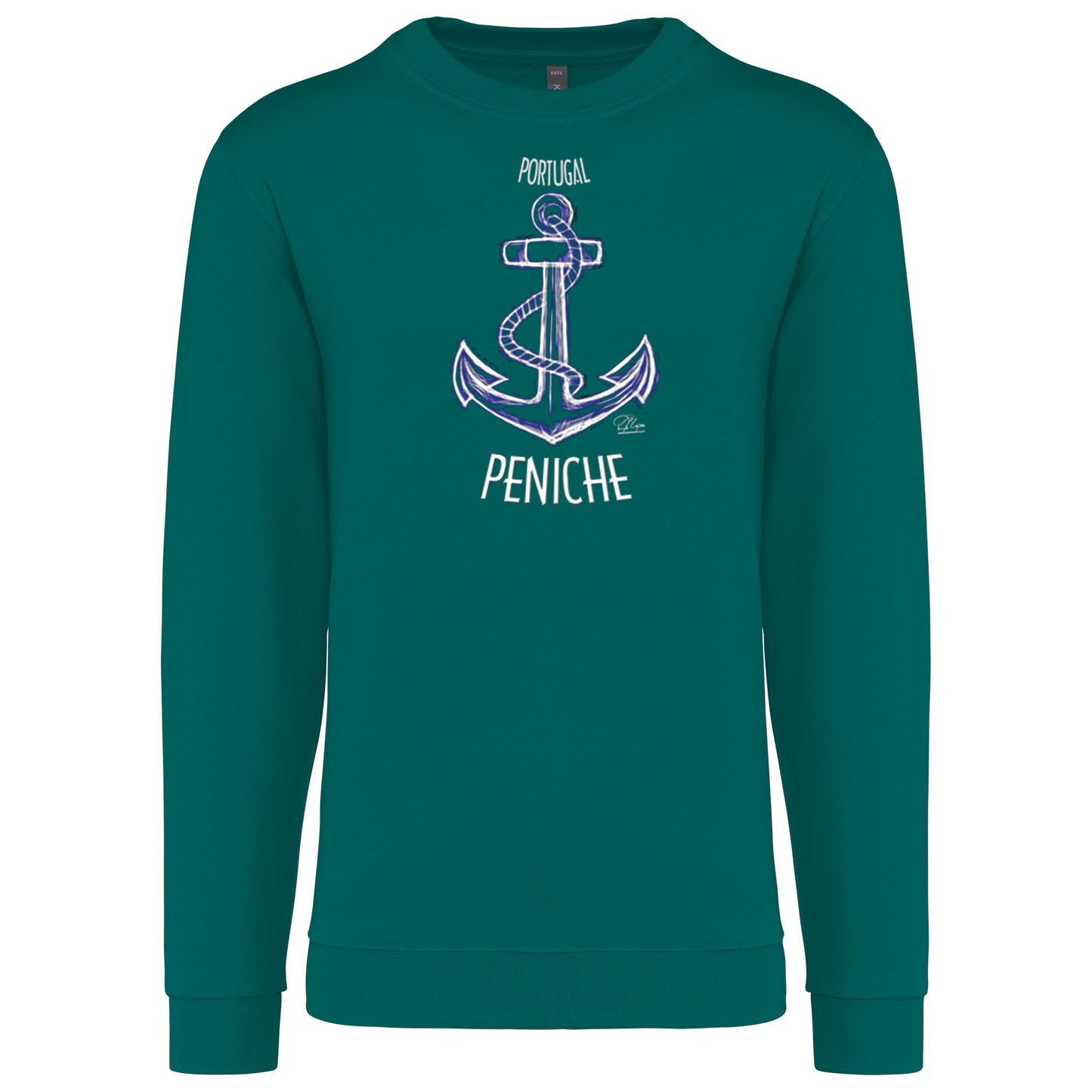 Sweatshirt Kariban sem Capuz Âncora Peniche