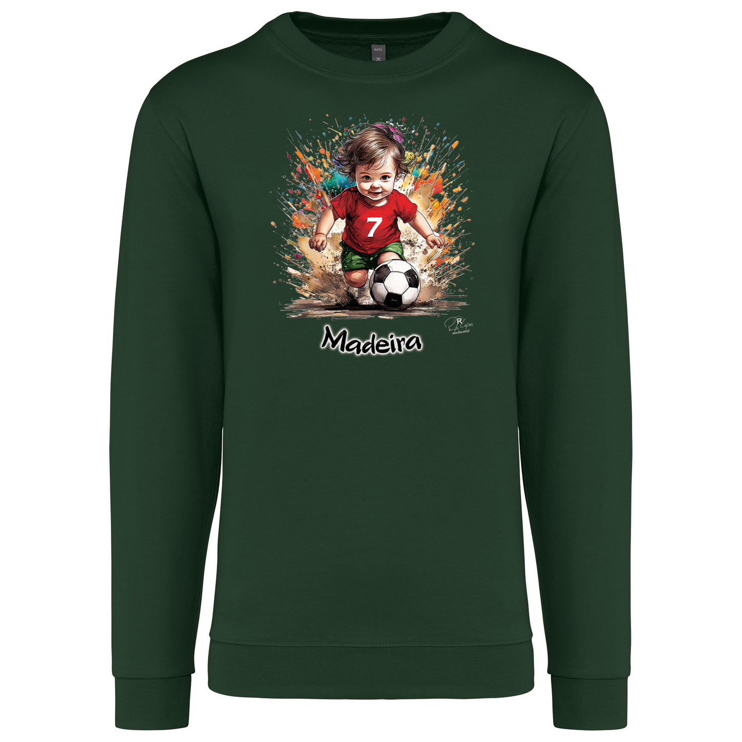 Sweatshirt Kariban sem Capuz 7 Madeira