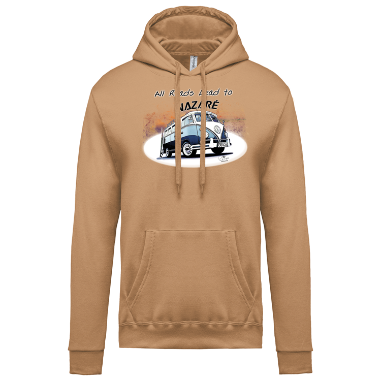 Sweatshirt Kariban com Capuz All Roads Lead to Nazaré
