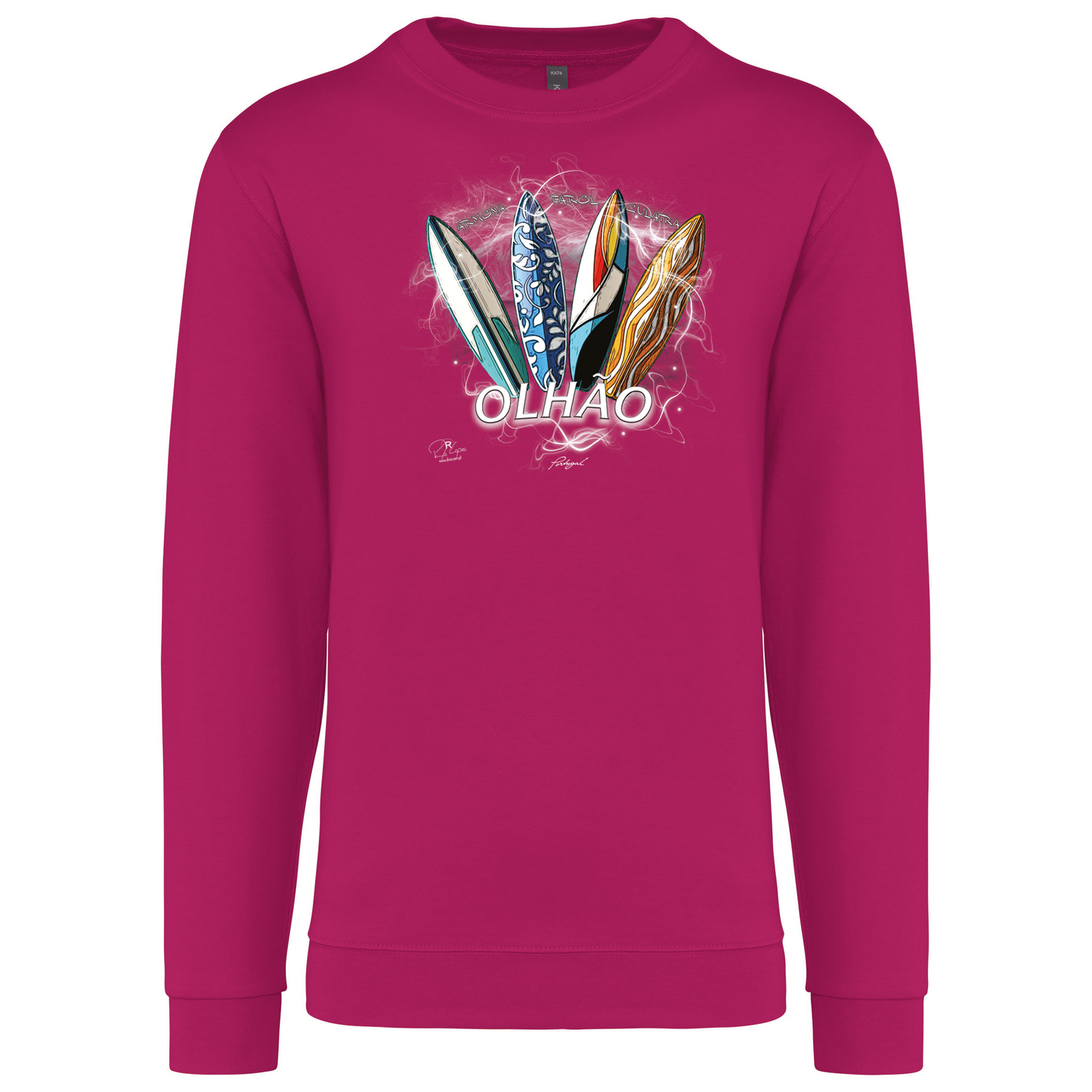 Sweatshirt Kariban sem Capuz Surfboards Olhão