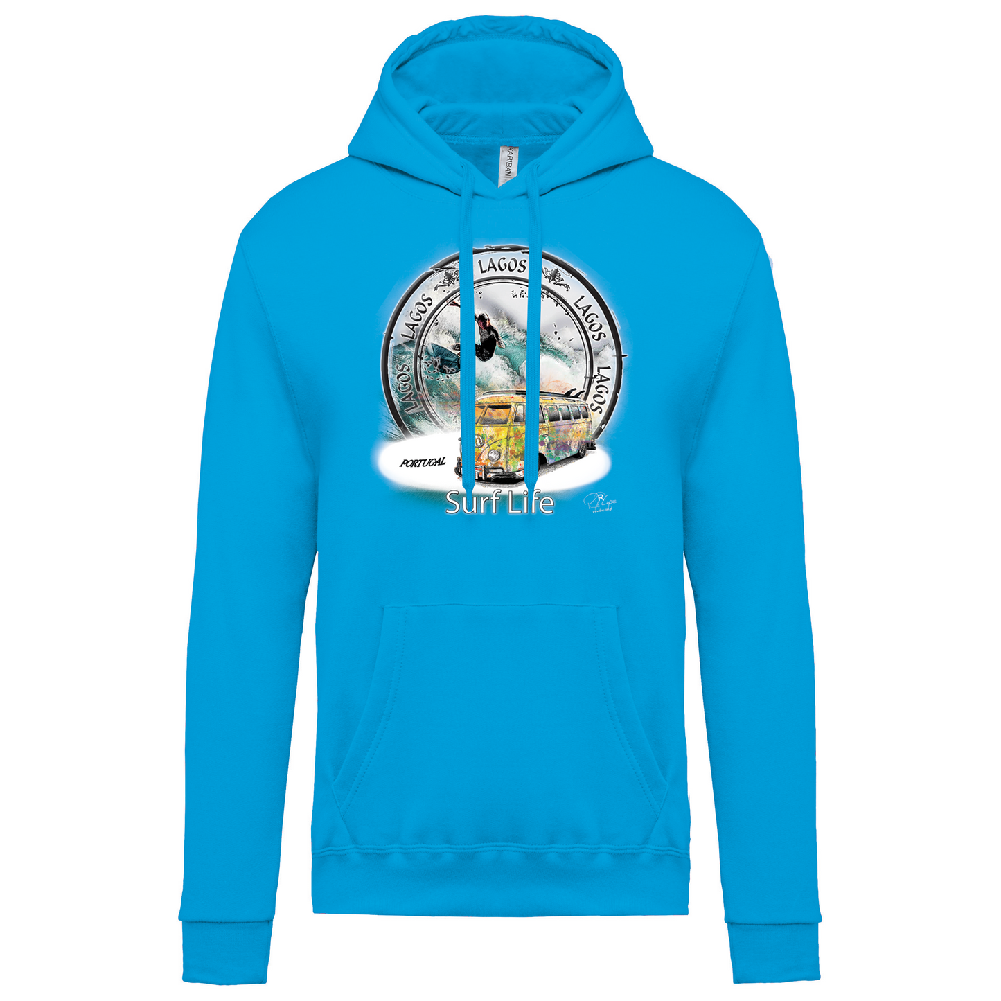 Sweatshirt Kariban com Capuz Surf Life Lagos