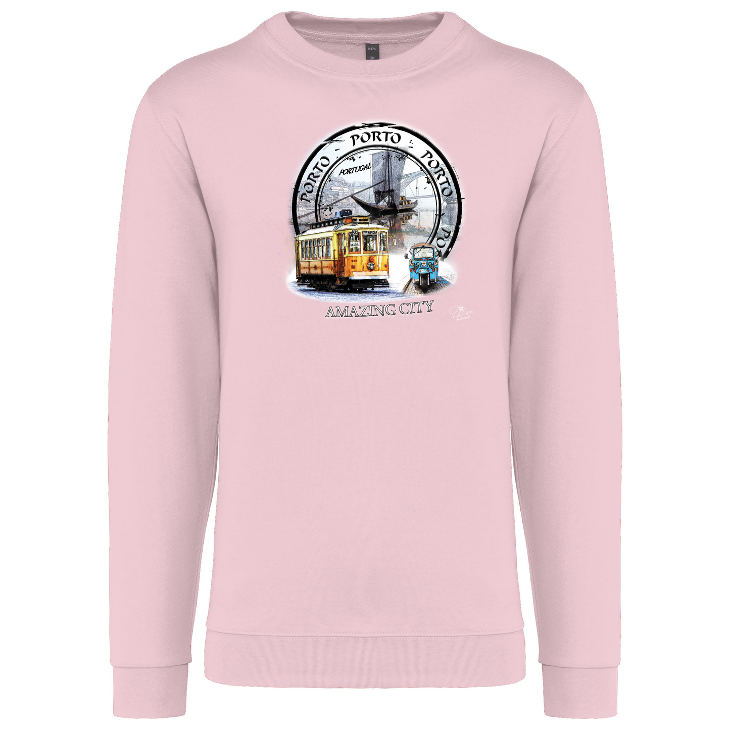 Sweatshirt Kariban sem Capuz Amazing City Porto