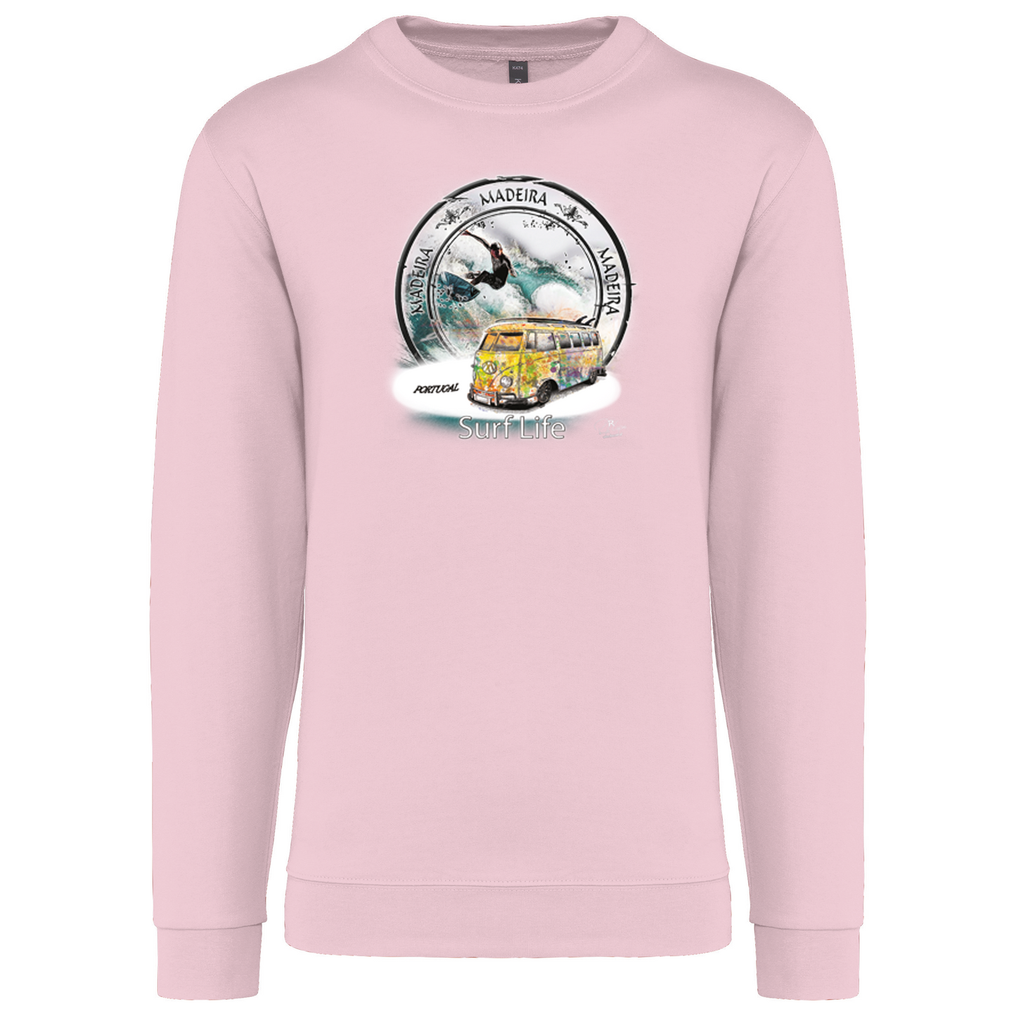 Sweatshirt Kariban sem Capuz Surf Life Ilha da Madeira