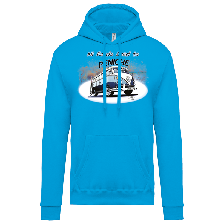 Sweatshirt Kariban com Capuz All Roads Lead to Peniche