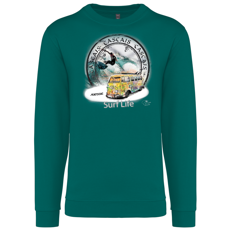 Sweatshirt Kariban sem Capuz Surf Life Cascais