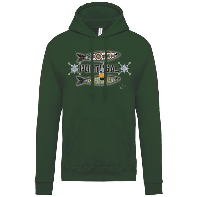 Sweatshirt Kariban com Capuz Duas Sardinhas Coimbra