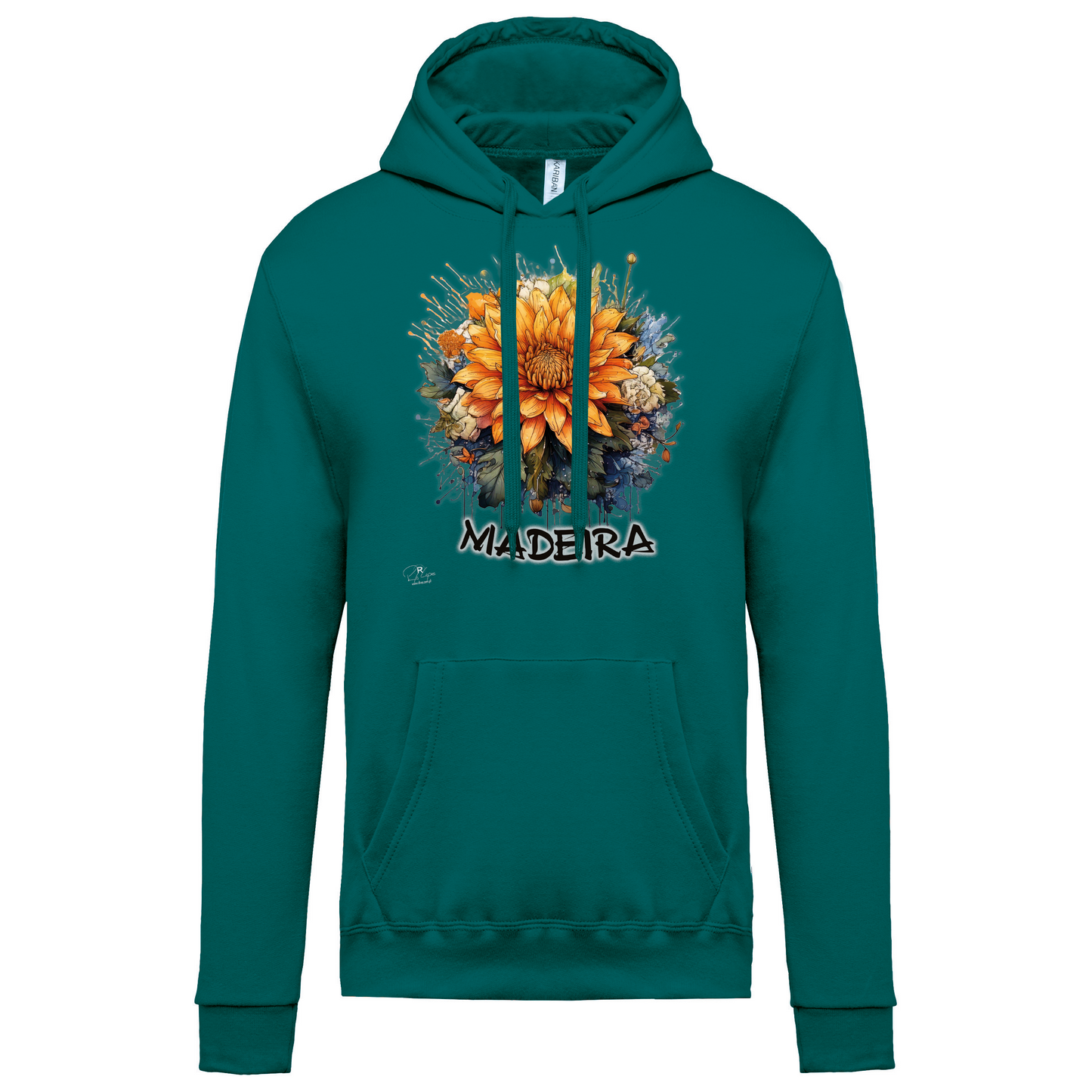 Sweatshirt Kariban com Capuz Arranjo Floral 1