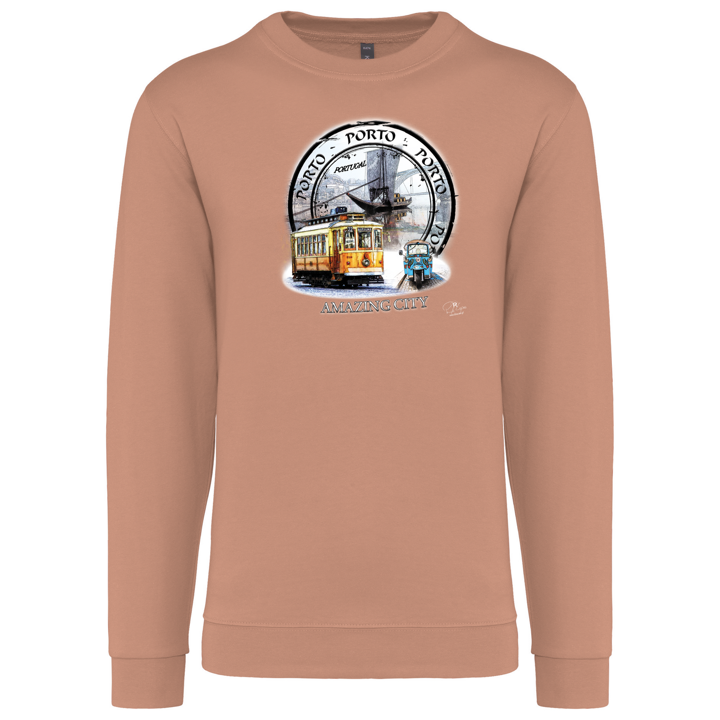 Sweatshirt Kariban sem Capuz Amazing City Porto
