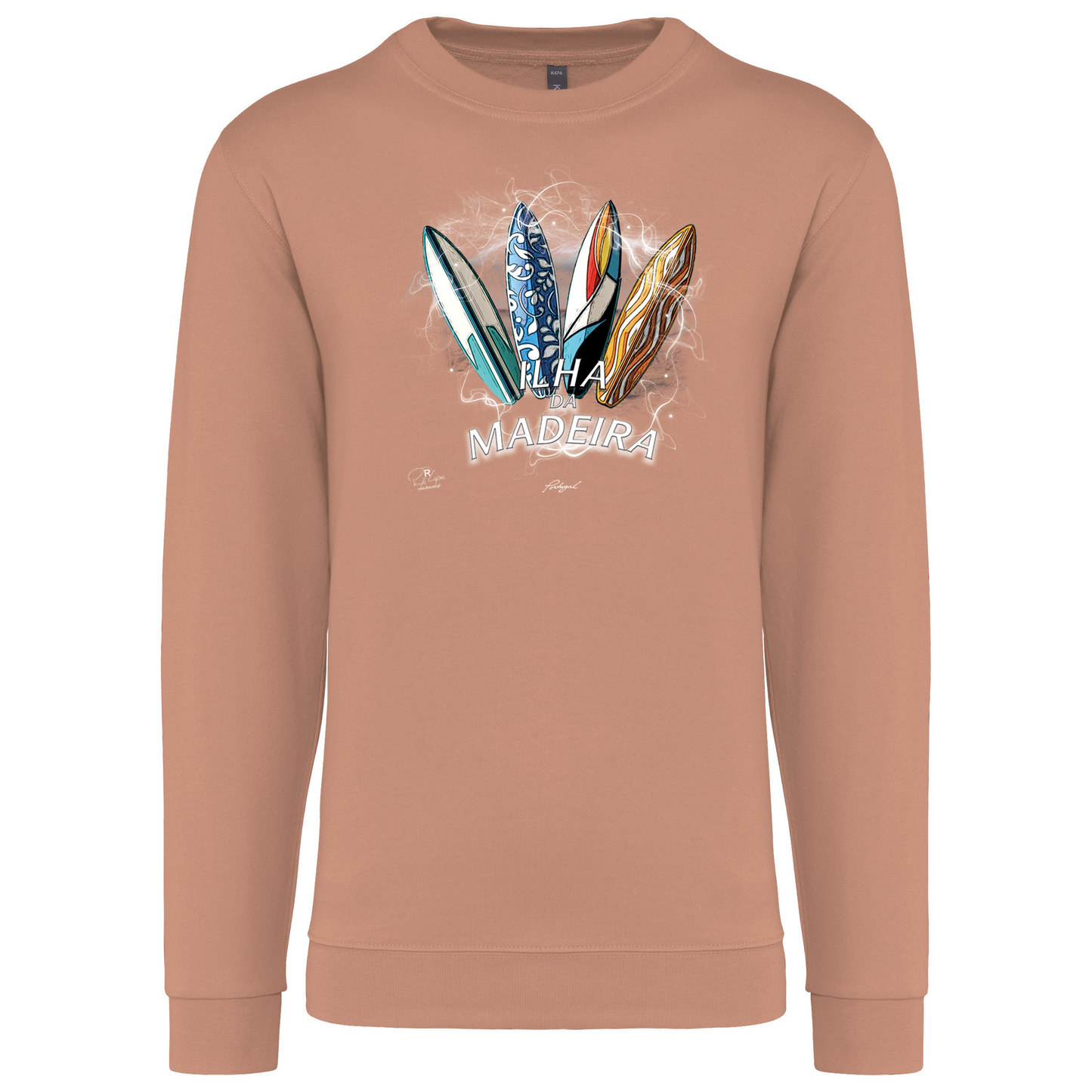 Sweatshirt Kariban sem Capuz Surfboards Ilha da Madeira
