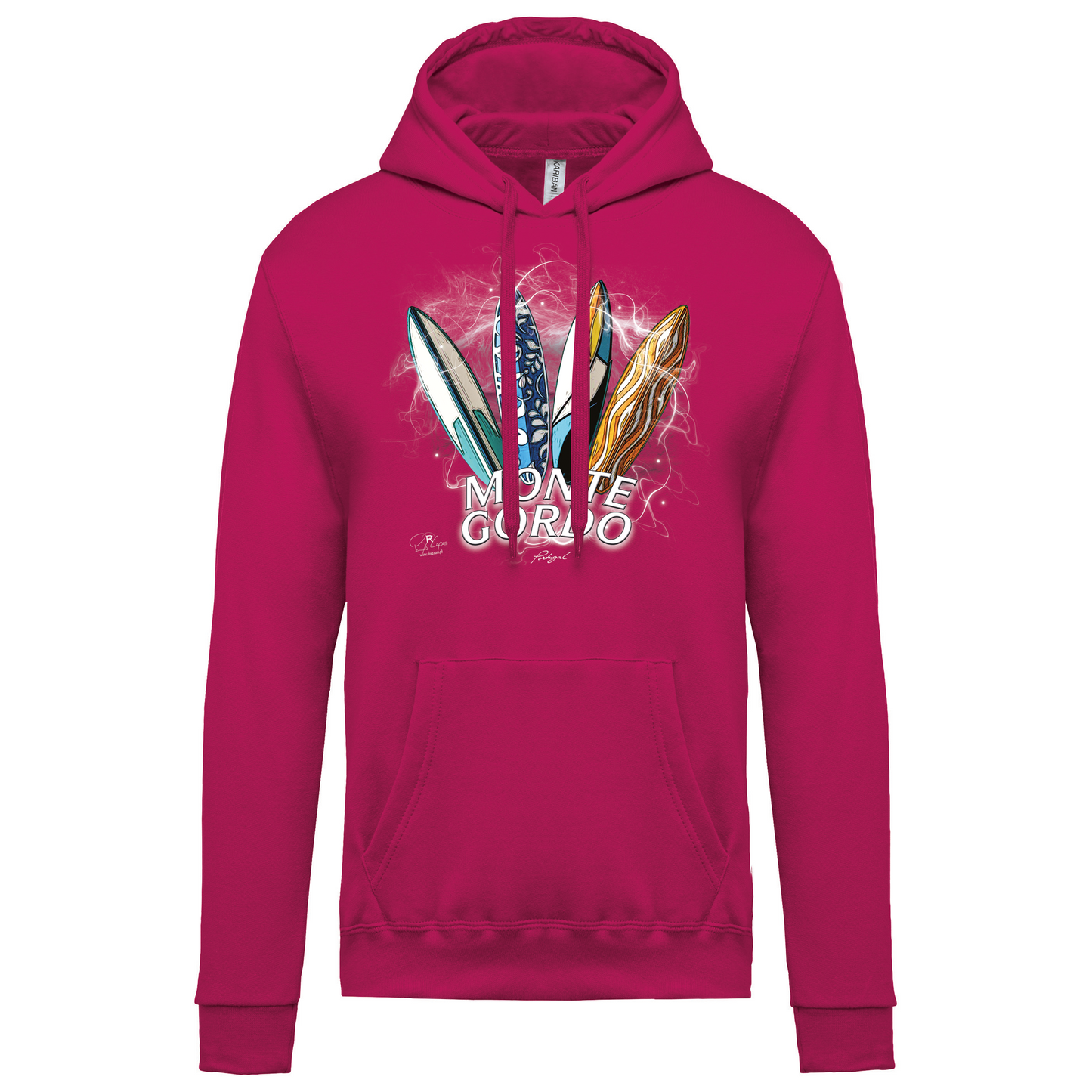 Sweatshirt Kariban com Capuz Surfboards Monte Gordo