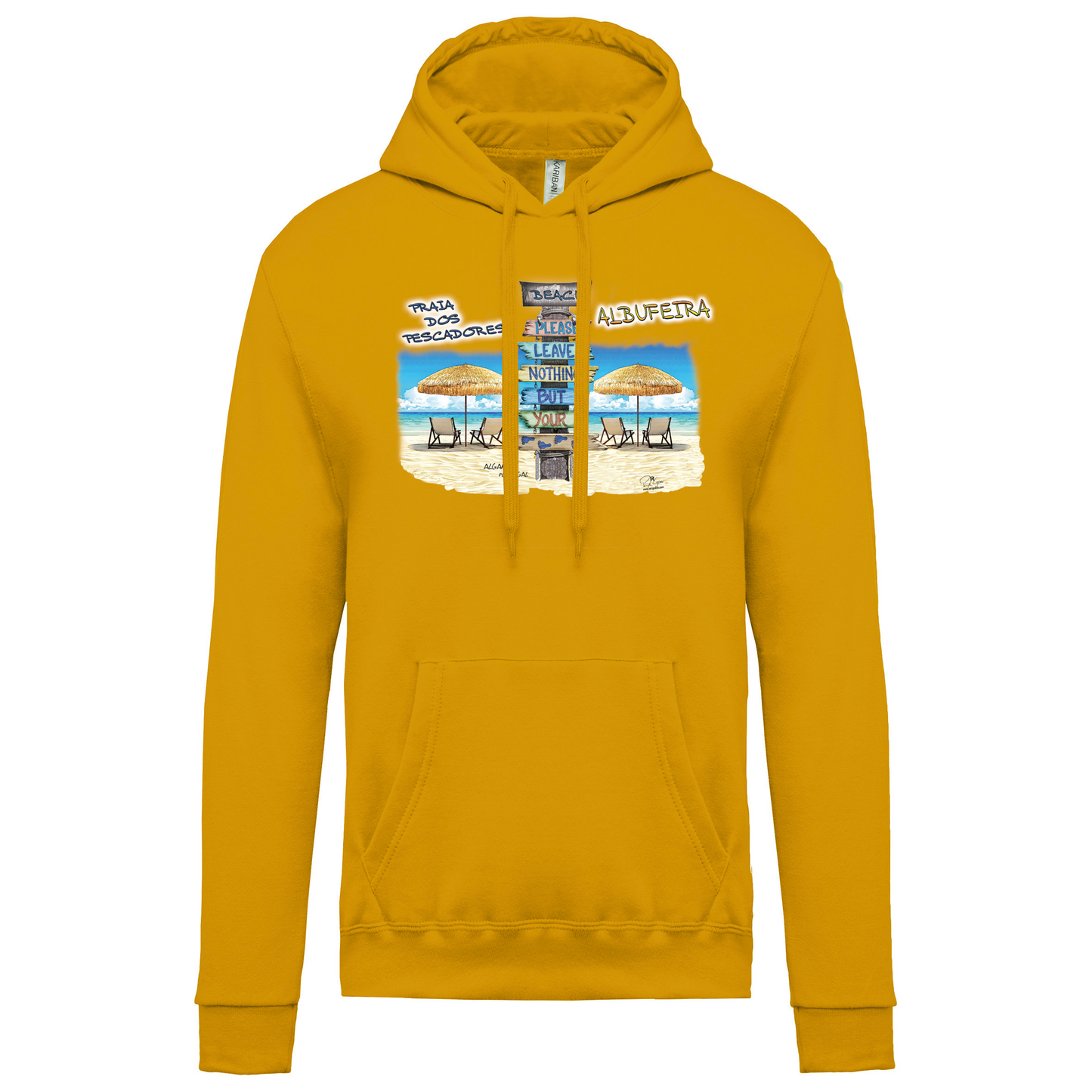 Sweatshirt Kariban com Capuz Pegadas Albufeira