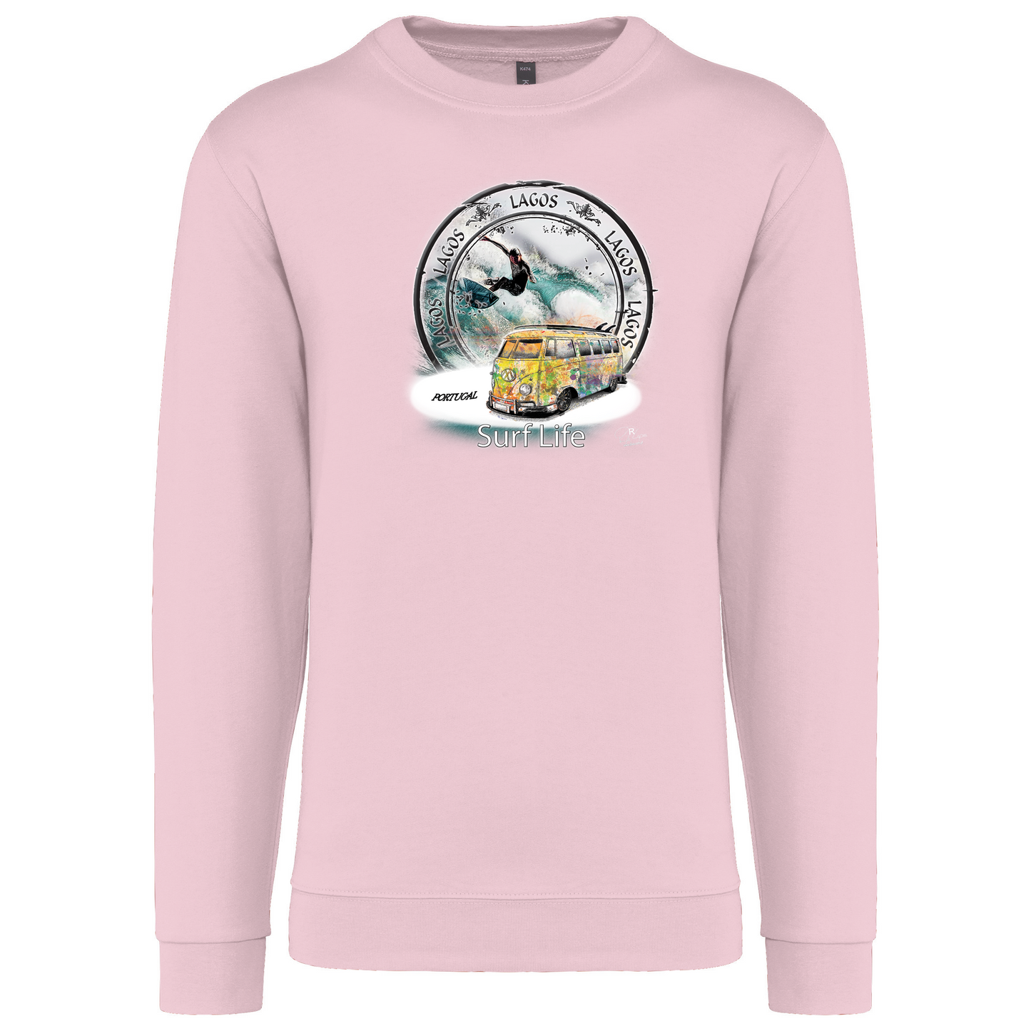 Sweatshirt Kariban sem Capuz Surf Life Lagos