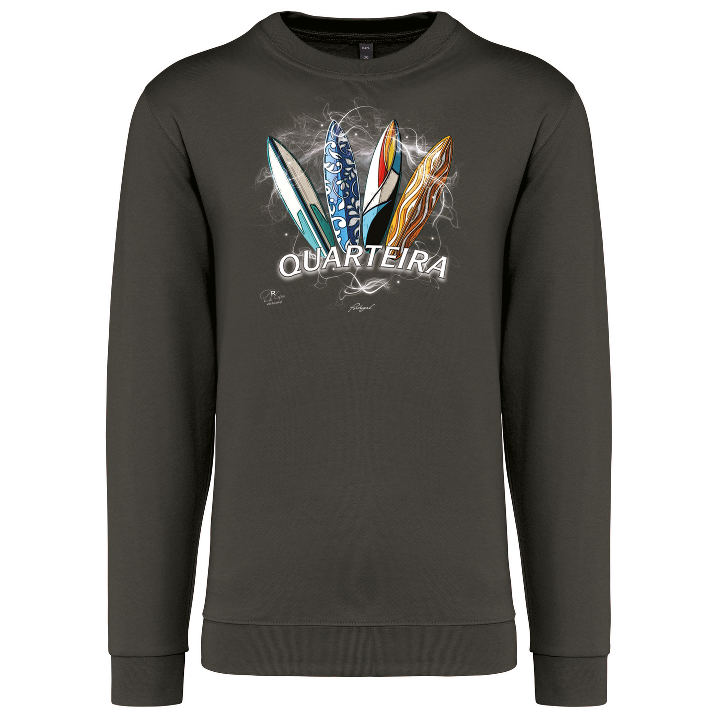 Sweatshirt Kariban sem Capuz Surfboards Quarteira