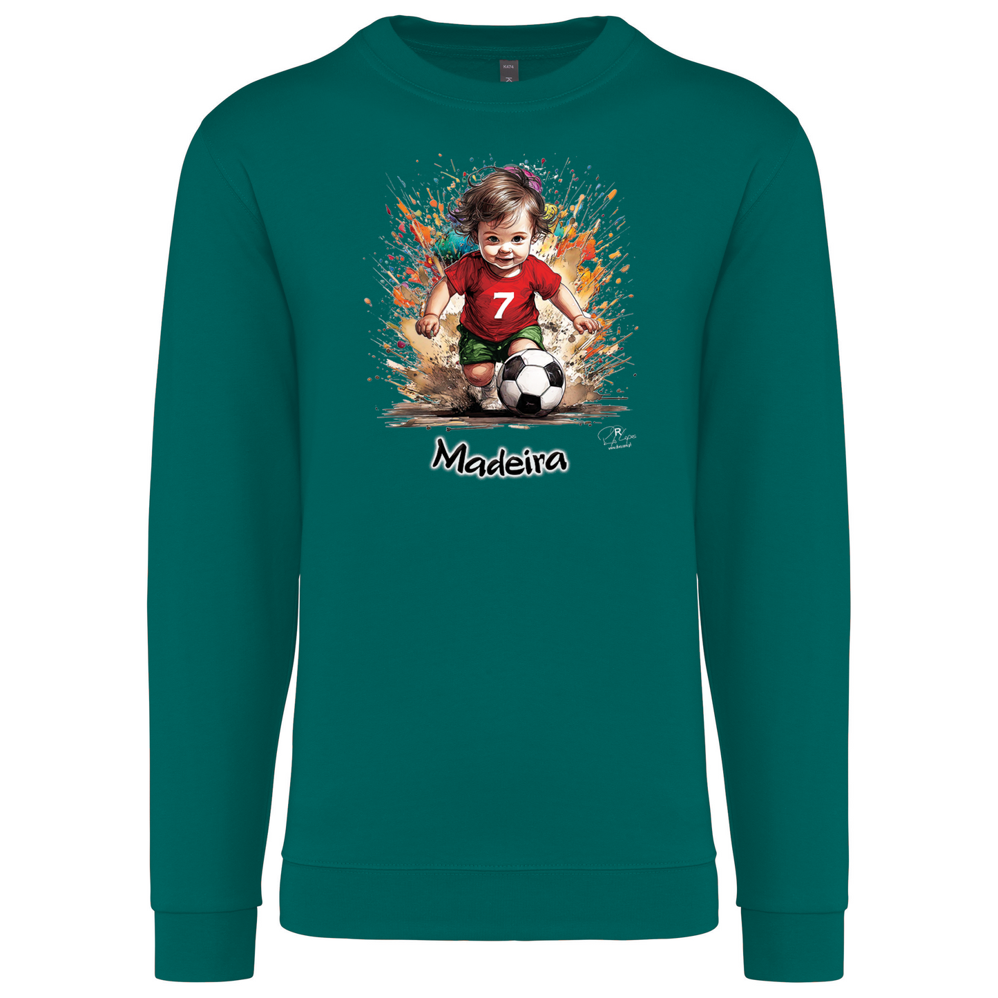 Sweatshirt Kariban sem Capuz 7 Madeira