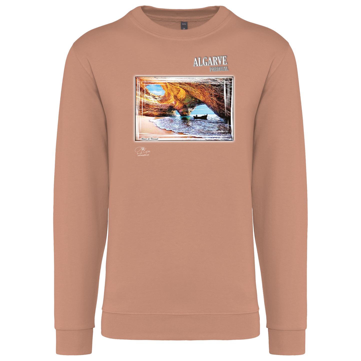 Sweatshirt Kariban sem Capuz Algar de Benagil