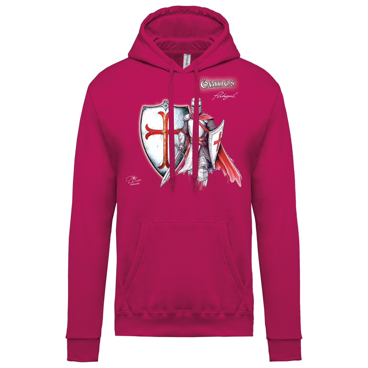 Sweatshirt Kariban com Capuz Templário Óbidos