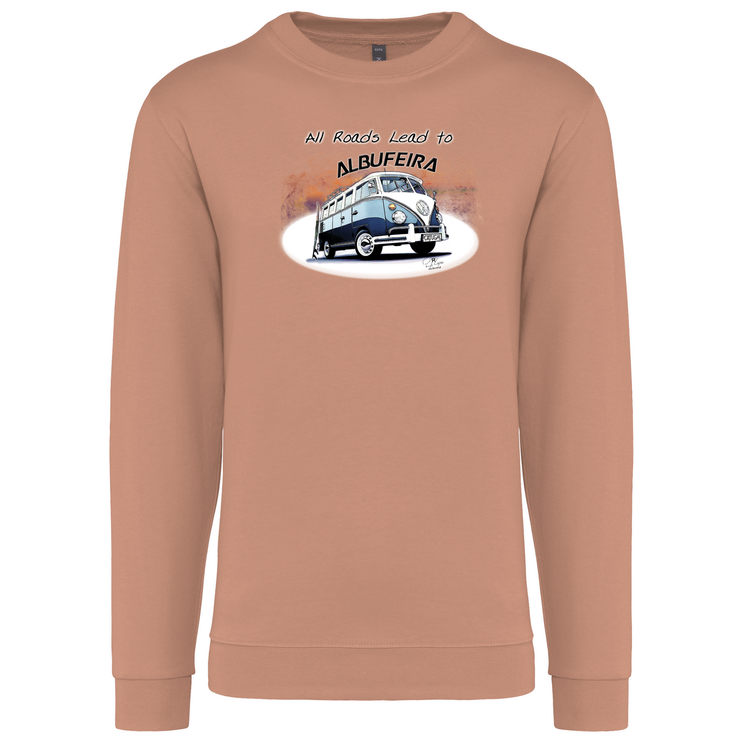 Sweatshirt Kariban sem Capuz All Roads Lead to Albufeira