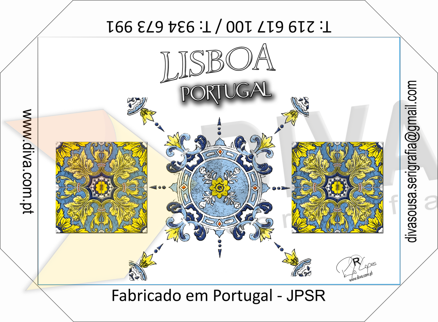 Magnético Trilogia Azulejo Lisboa