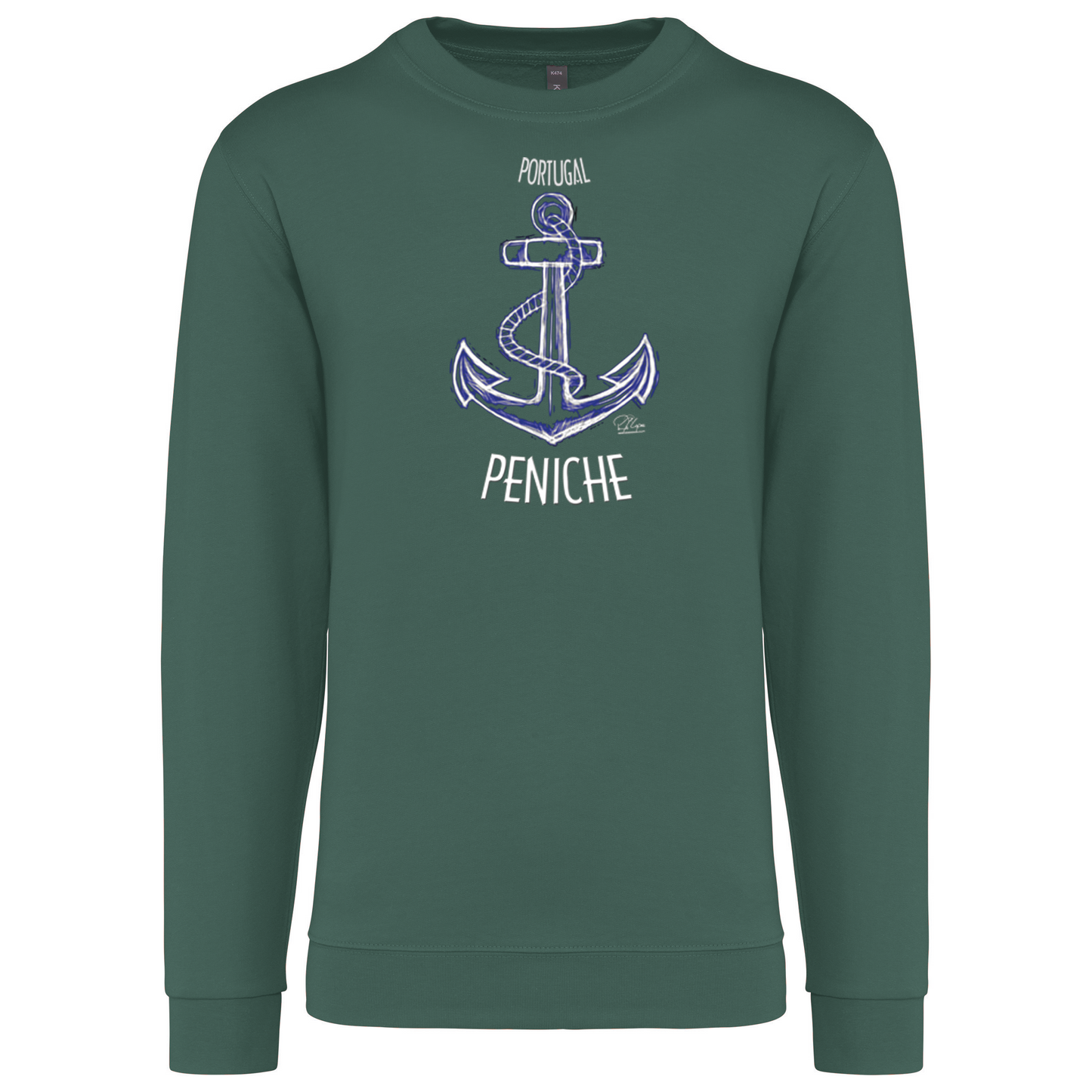 Sweatshirt Kariban sem Capuz Âncora Peniche