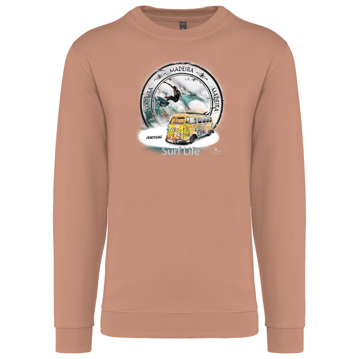 Sweatshirt Kariban sem Capuz Surf Life Ilha da Madeira