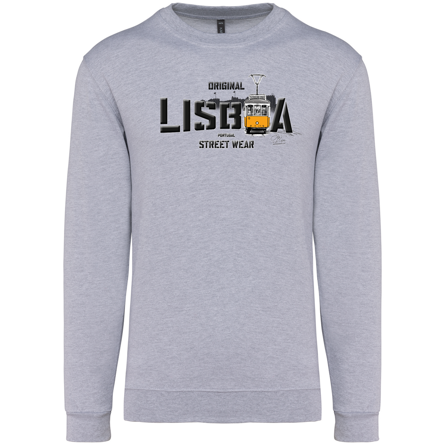 Sweatshirt Kariban sem Capuz Original Lisboa