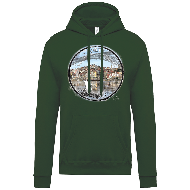Sweatshirt Kariban com Capuz Selo Porto