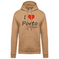 Sweatshirt Kariban com Capuz I Love Porto