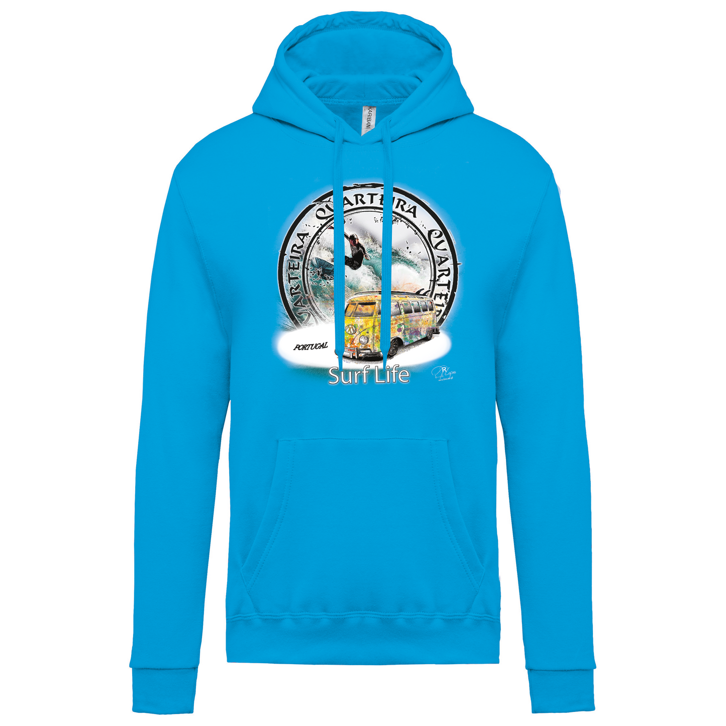 Sweatshirt Kariban com Capuz Surf Life Quarteira