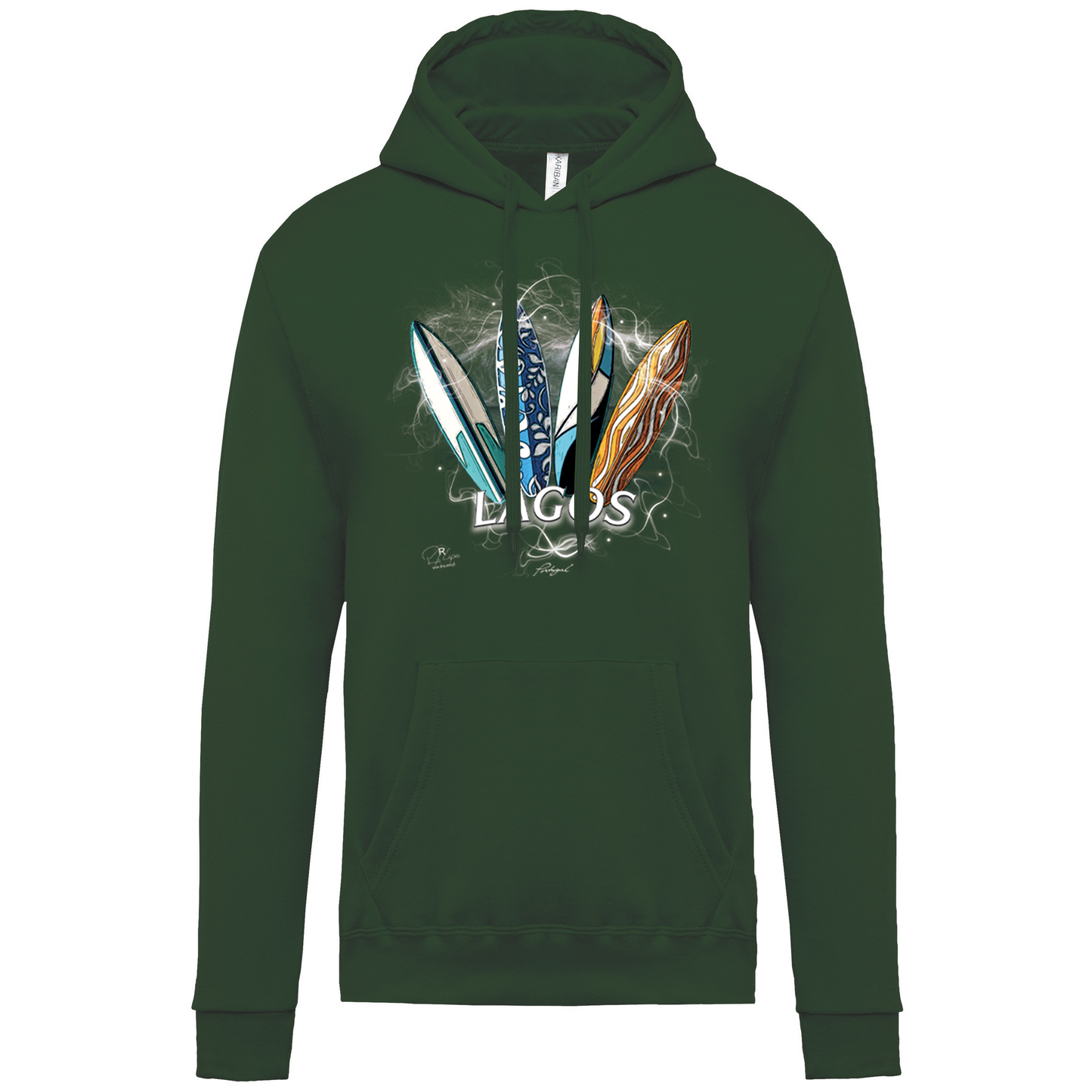 Sweatshirt Kariban com Capuz Surfboards Lagos