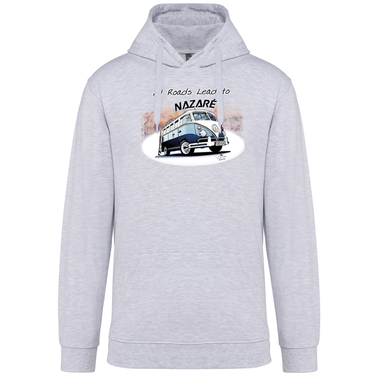 Sweatshirt Kariban com Capuz All Roads Lead to Nazaré