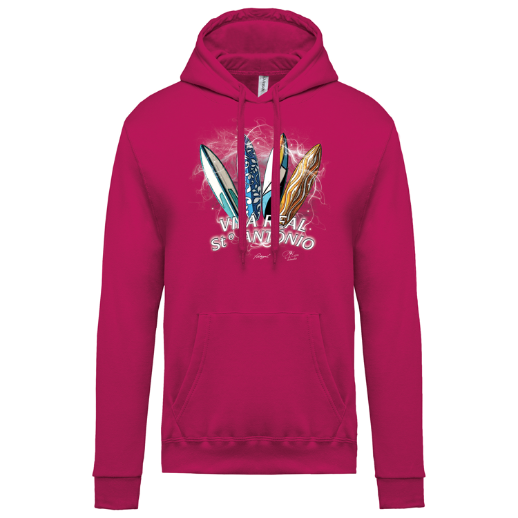 Sweatshirt Kariban com Capuz Surfboards Vila Real Stº António