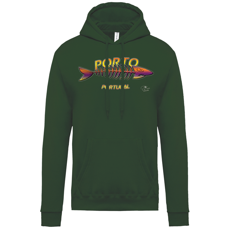 Sweatshirt Kariban com Capuz Espinha Porto
