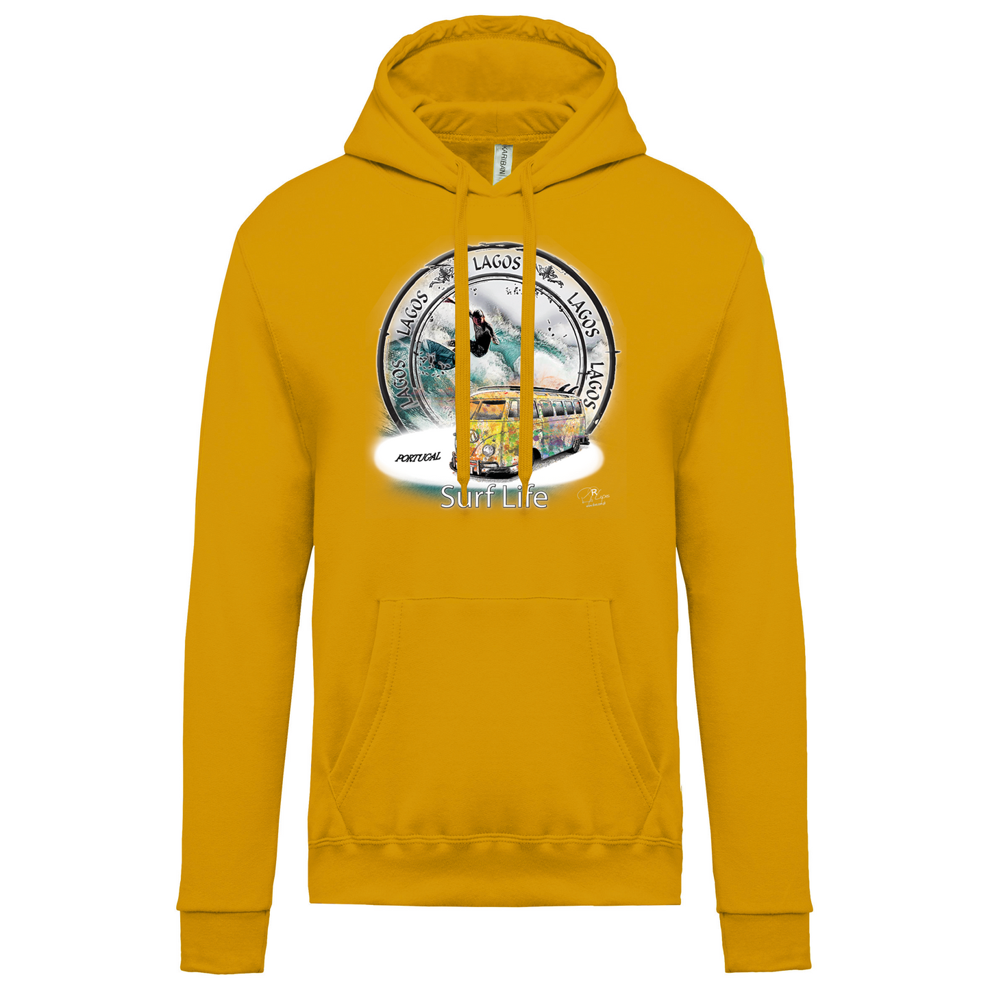 Sweatshirt Kariban com Capuz Surf Life Lagos