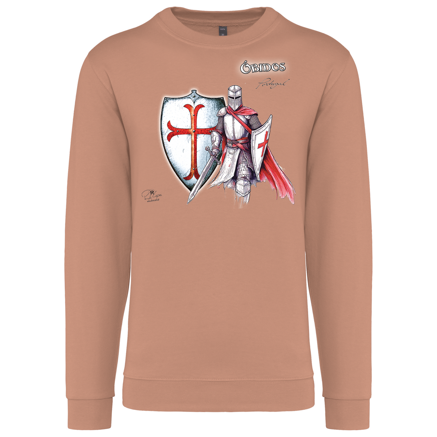 Sweatshirt Kariban sem Capuz Templário Óbidos