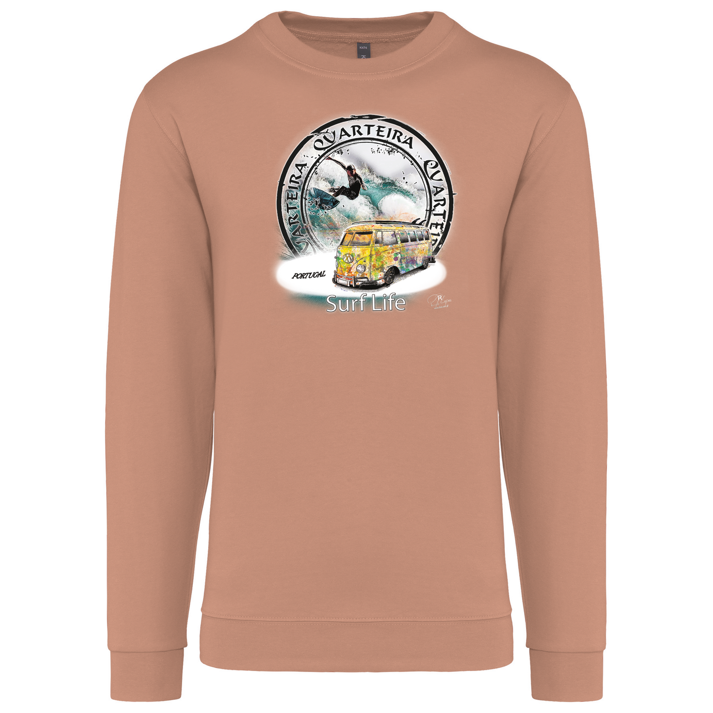 Sweatshirt Kariban sem Capuz Surf Life Quarteira