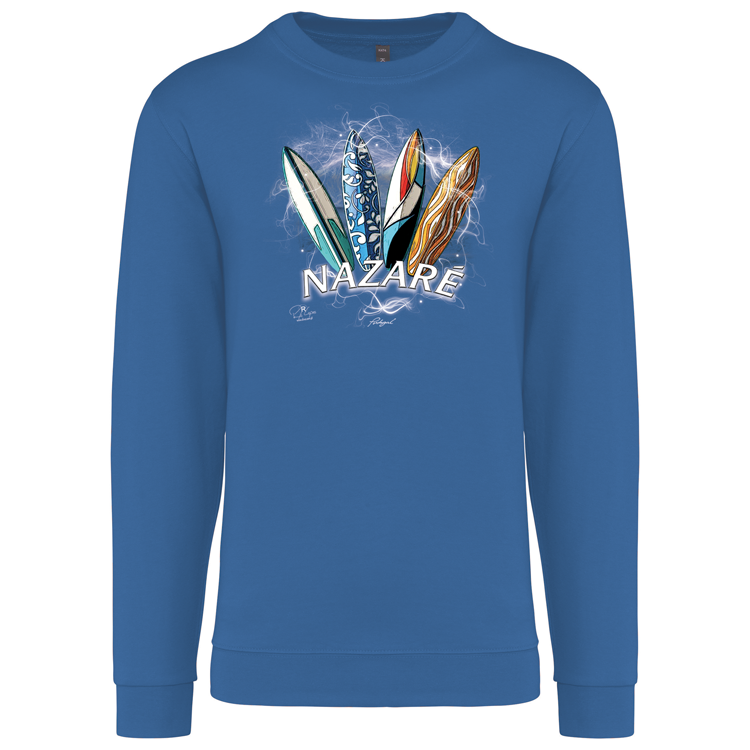 Sweatshirt Kariban sem Capuz Surfboards Nazaré