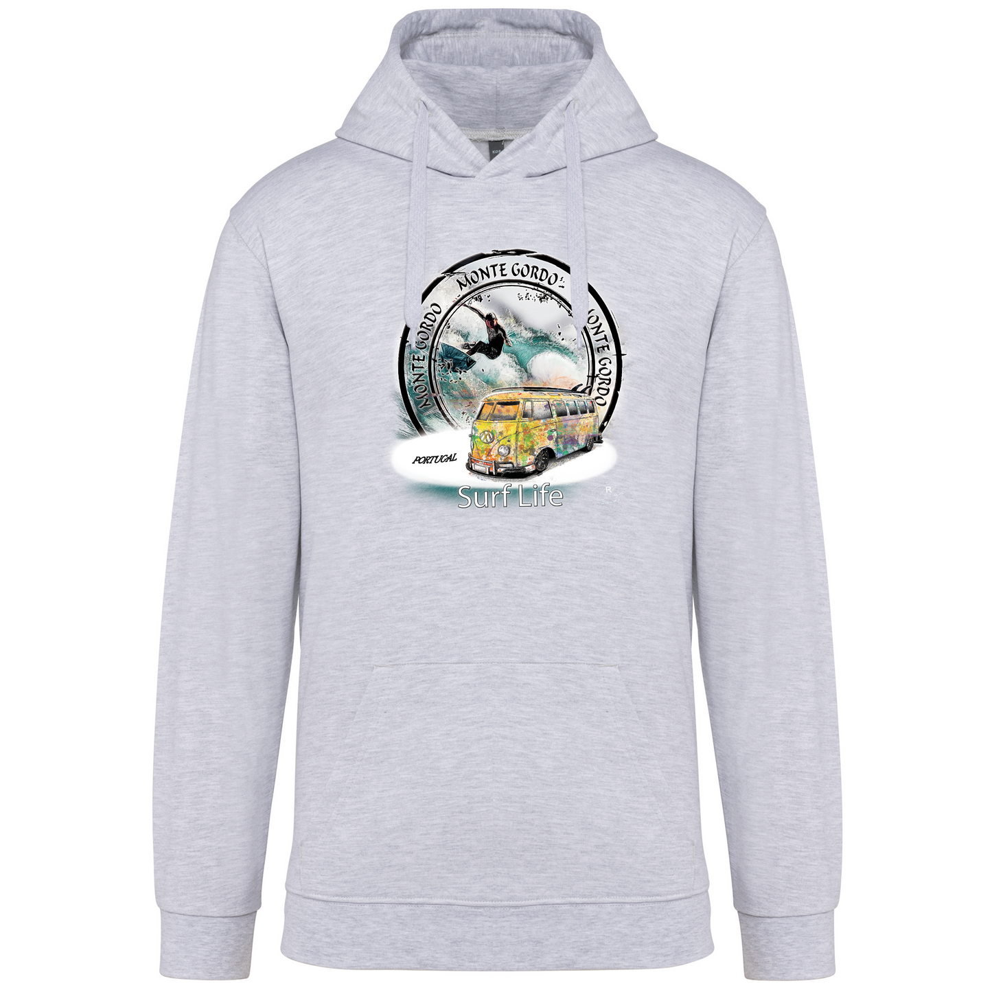 Sweatshirt Kariban com Capuz Surf Life Monte Gordo