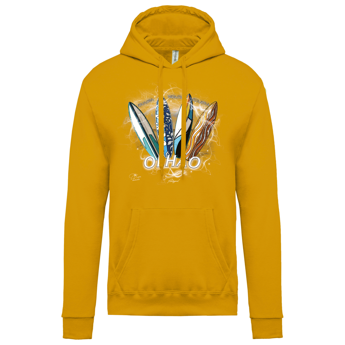 Sweatshirt Kariban com Capuz Surfboards Olhão