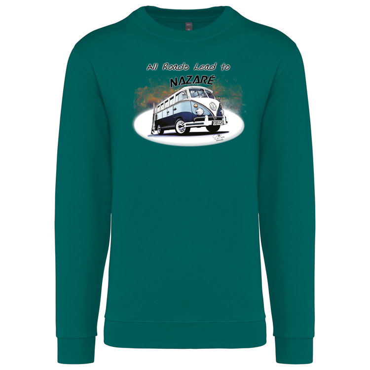 Sweatshirt Kariban sem Capuz All Roads Lead to Nazaré