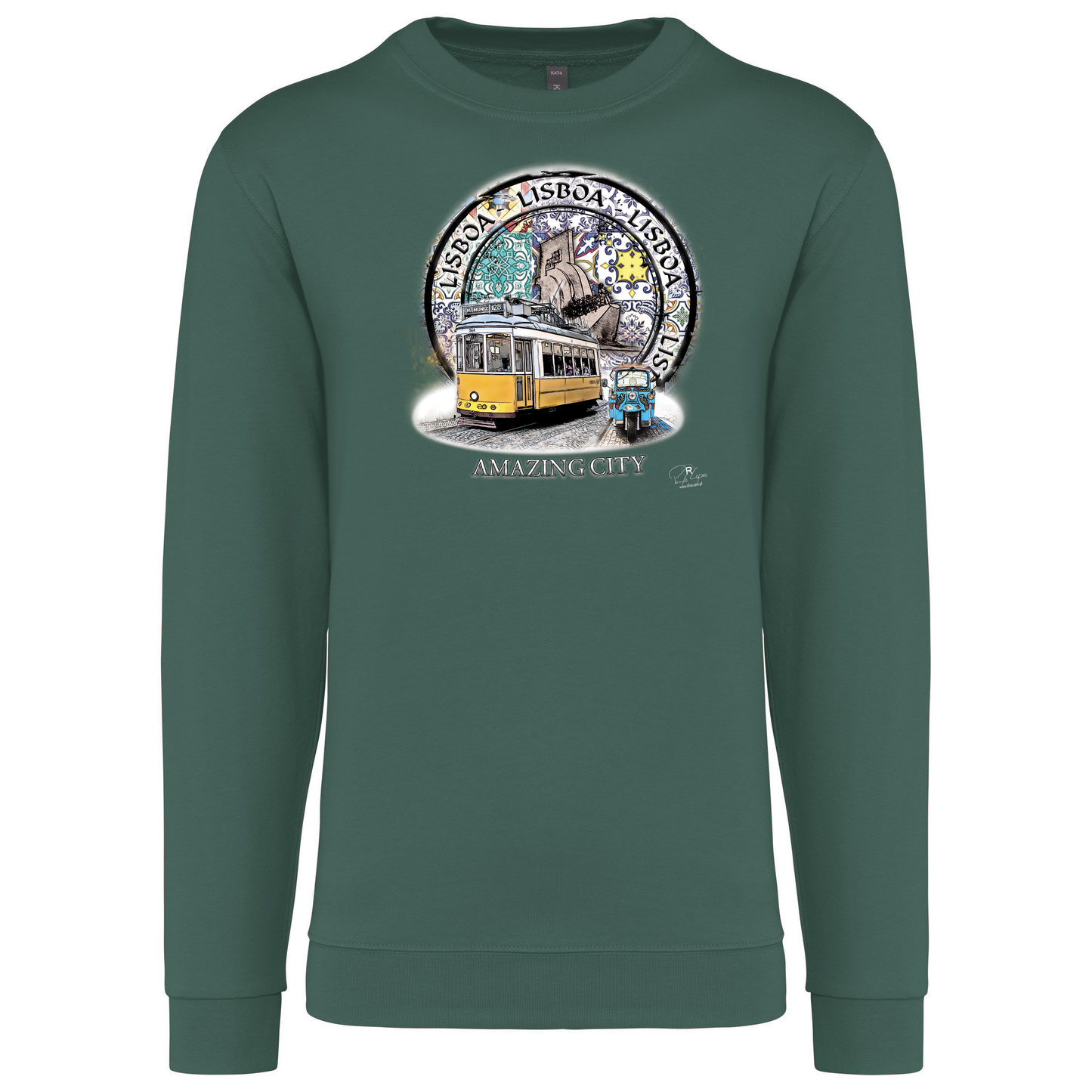 Sweatshirt Kariban sem Capuz Amazing City Lisboa
