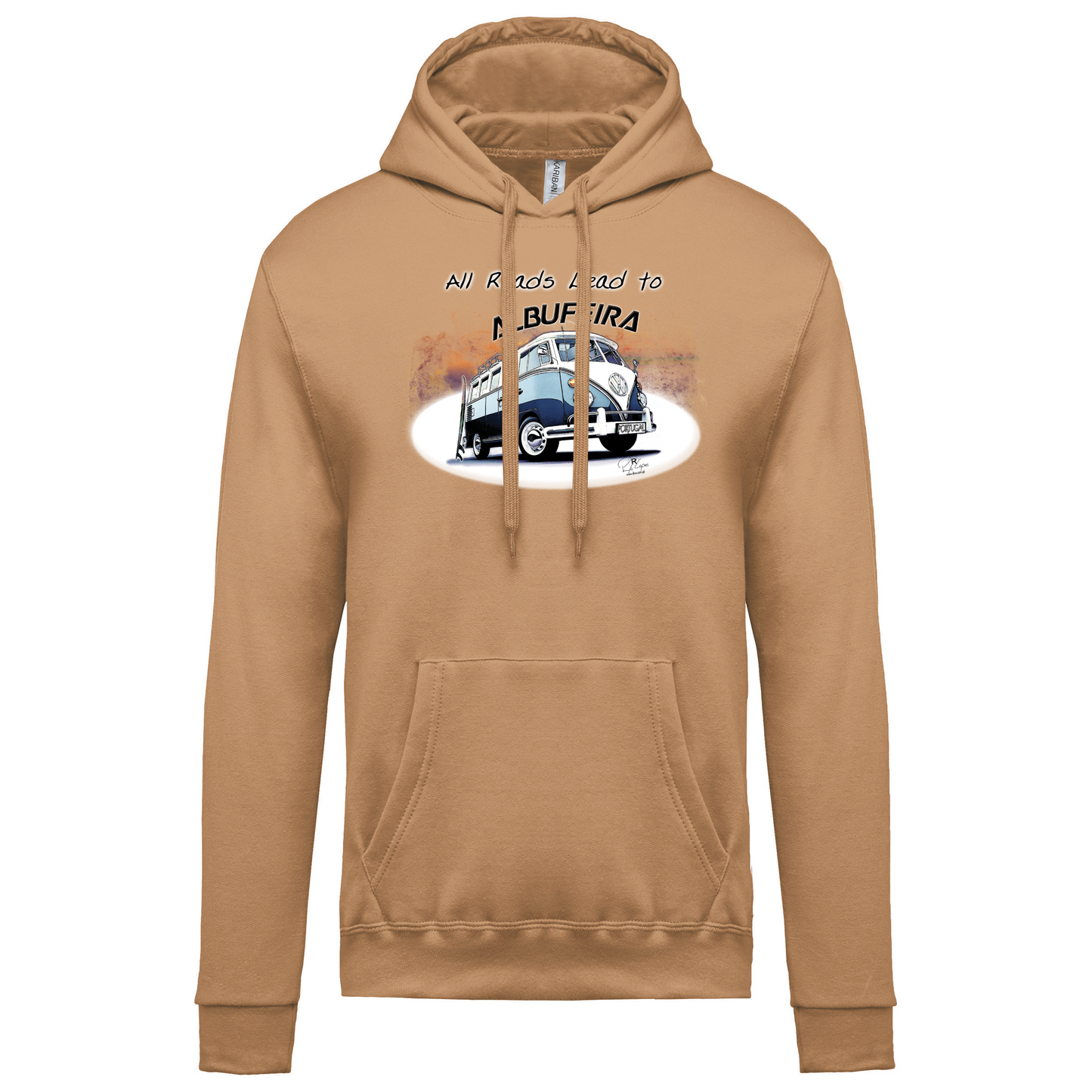 Sweatshirt Kariban com Capuz All Roads Lead to Albufeira