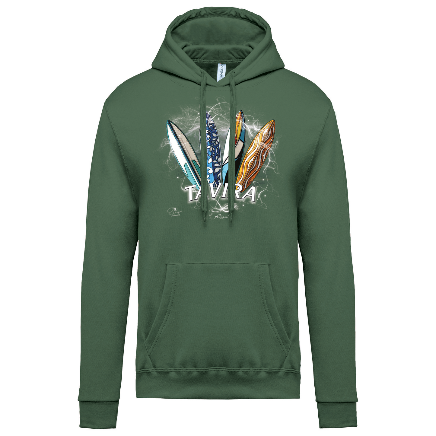 Sweatshirt Kariban com Capuz Surfboards Tavira